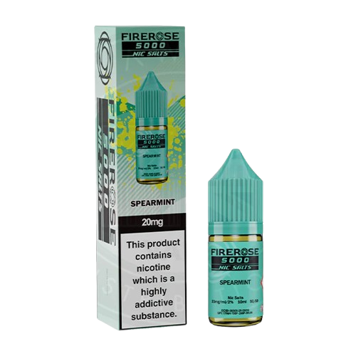 Spearmint Nic Salt 10ml | Elux Firerose 5000 | Trendy Vapes