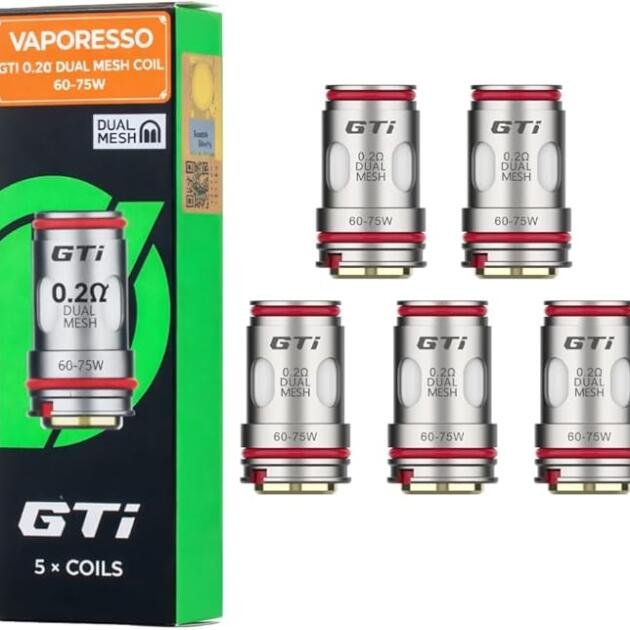 VAPORESSO GTI Coils(Dual Mesh Coils)-Pack of 5