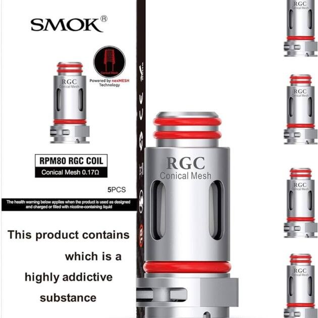 SMOK RPM80 RGC 0.17Ω Coils - Pack of 5