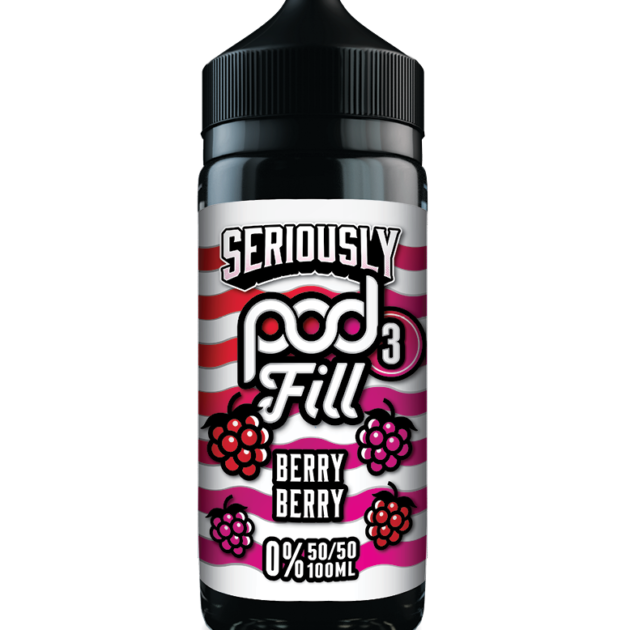 Berry Berry By Seriously Pod Fill x3 E-Liquid 100ml Shortfill