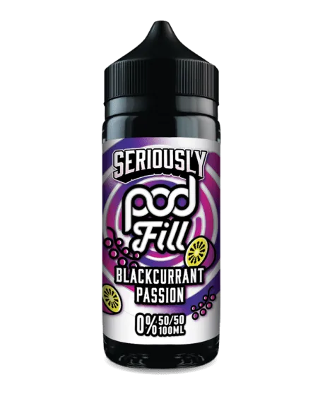 Blackcurrant Passion By Seriously Pod Fill E-Liquid 100ml Shortfill