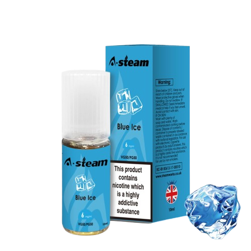 Blue Ice Non Salt E-Liquid 10ml | A-Steam | Trendy Vapes