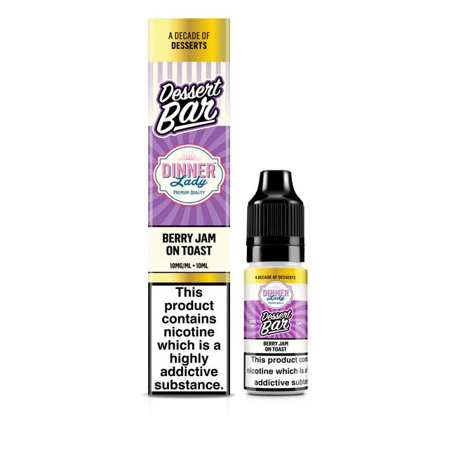 Berry Jam On Toast Nic Salt 10ml | Dinner Lady Desserts | Trendy Vapes