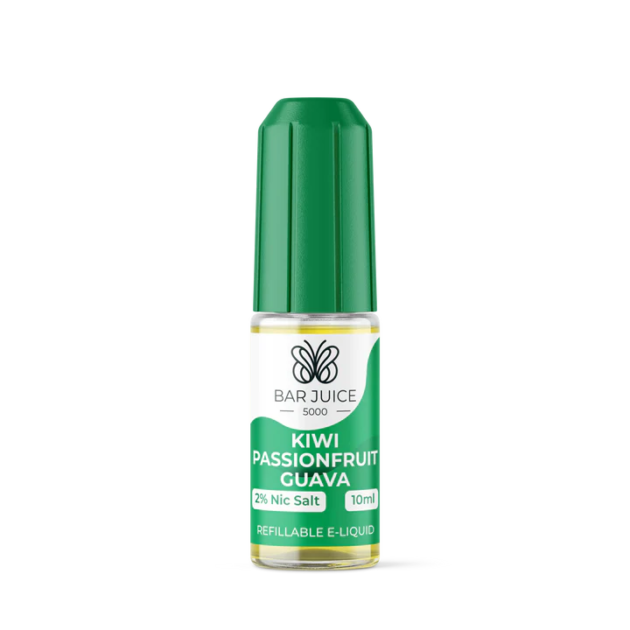 Kiwi Passion Fruit Guava Nic Salt 10ml | Bar Juice 5000 | Trendy Vapes