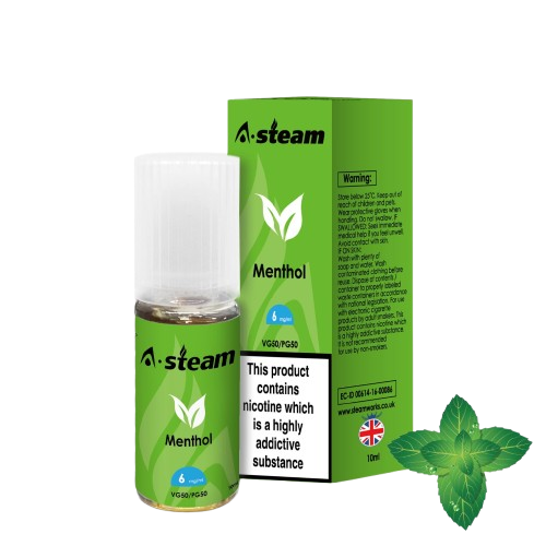 Menthol Non Salt E-Liquid 10ml | A-Steam | Trendy Vapes