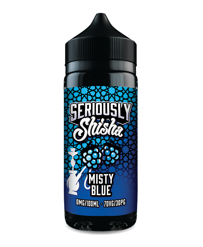 Seriously Shisha Misty Blue 100ml - Sweet Blueberry Vape UK