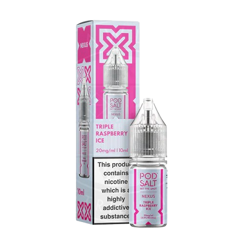 Triple Raspberry Ice Nic Salt 10ml | Nexus Pod Salt | Trendy Vapes