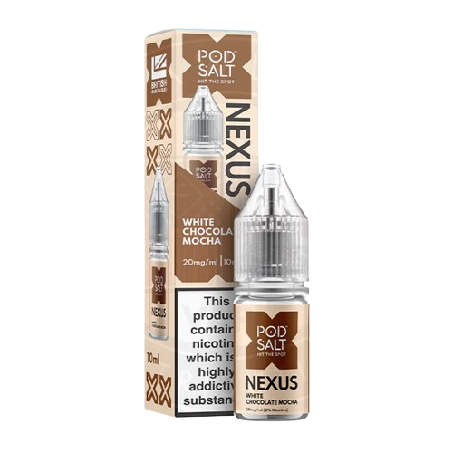 White Chocolate Mocha Nic Salt 10ml | Nexus Pod Salt | Trendy Vapes