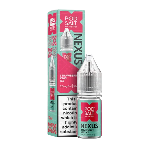 Strawberry Kiwi Ice Nic Salt 10ml | Nexus Pod Salt | Trendy Vapes