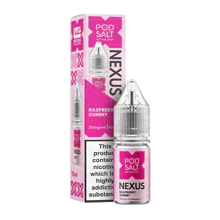 Raspberry Gummy Nic Salt 10ml | Nexus Pod Salt | Trendy Vapes