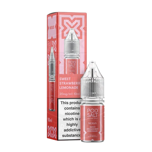 Sweet Strawberry Lemonade Nic Salt 10ml | Nexus Pod Salt | Trendy Vapes