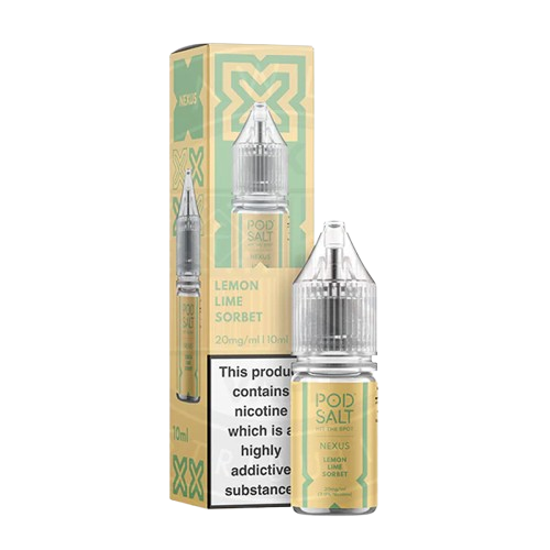 Lemon Lime Sorbet Nic Salt 10ml | Nexus Pod Salt | Trendy Vapes