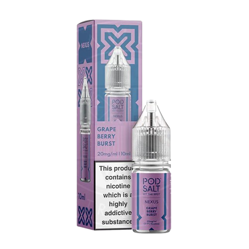 Grape Berry Burst Nic Salt 10ml | Nexus Pod Salt | Trendy Vapes