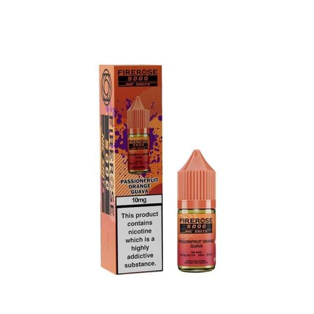 Passionfruit Orange Guava Nic Salt 10ml | Elux Firerose 5000 | Trendy Vapes