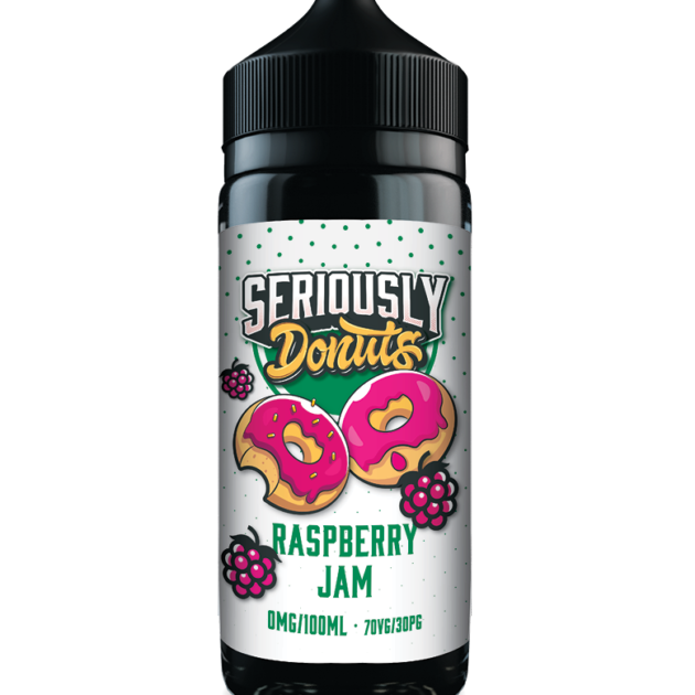 Raspberry Jam By Seriously Donuts E-Liquid 100ml Shortfill
