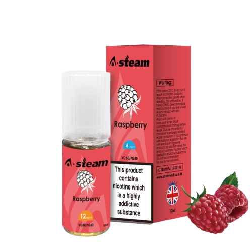 Raspberry Non Salt E-Liquid 10ml | A-Steam | Trendy Vapes