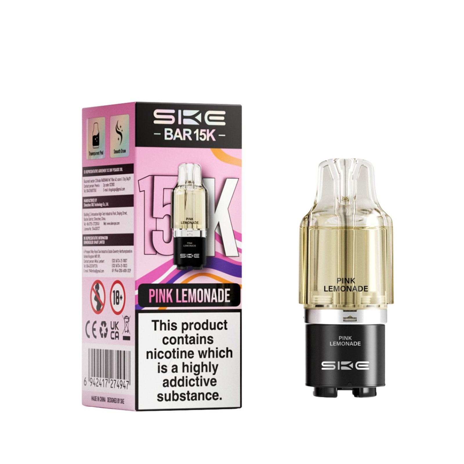 SKE Bar 15K Refill Pod - Long-Lasting 15,000 Puff Vape Pods UK - Image 6