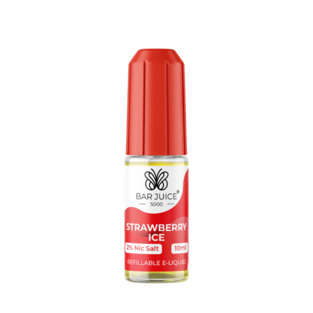 Strawberry Ice Nic Salt 10ml | Bar Juice 5000 | Trendy Vapes
