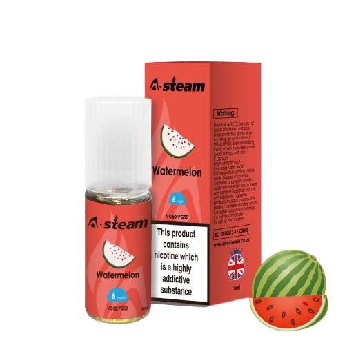 Watermelon Non Salt E-Liquid 10ml | A-Steam | Trendy Vapes