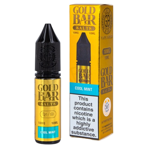 Cool Mint Nic Salt 10ml | Gold Bar | Trendy Vapes