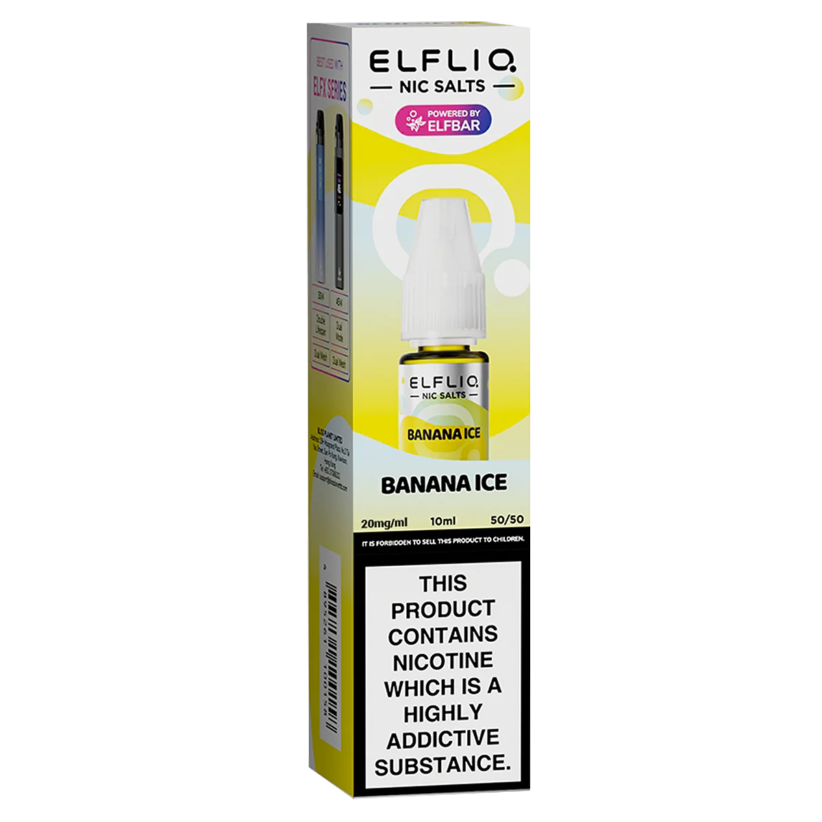 Banana Ice Nic Salt 10ml | Elfbar Elfliq | Trendy Vapes