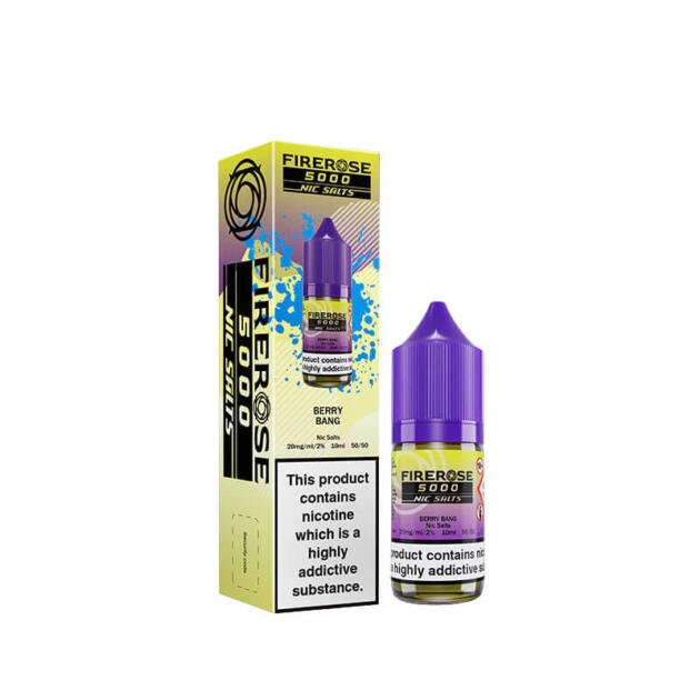 Berry Bang Nic Salt 10ml | Elux Firerose 5000 | Trendy Vapes