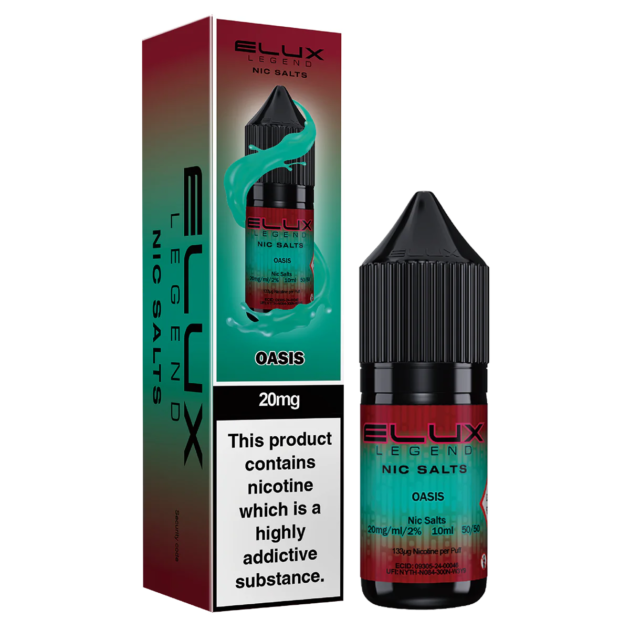 Oasis Nic Salt 10ml | Elux Legend | Trendy Vapes