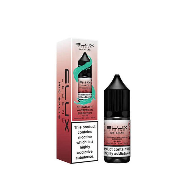 Strawberry Watermelon Bubblegum Nic Salt 10ml | Elux Legend | Trendy Vapes