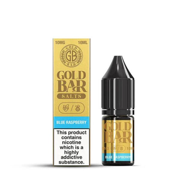 Blue Raspberry Nic Salt 10ml | Gold Bar | Trendy Vapes
