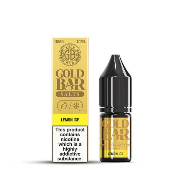 Lemon Ice Nic Salt 10ml | Gold Bar | Trendy Vapes