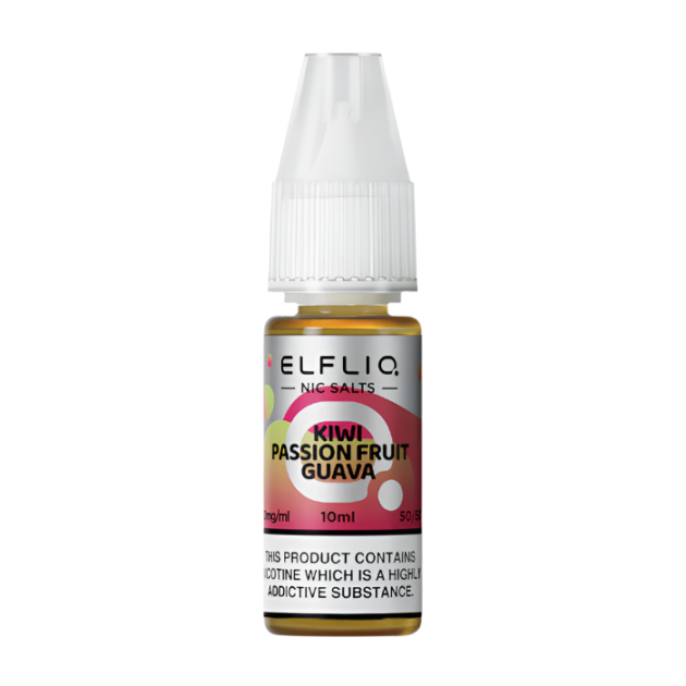 Kiwi Passion Fruit Guava Nic Salt 10ml | Elfbar Elfliq | Trendy Vapes