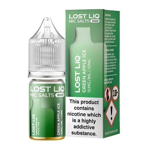 Green Apple Ice Nic Salt By Lost Liq V1