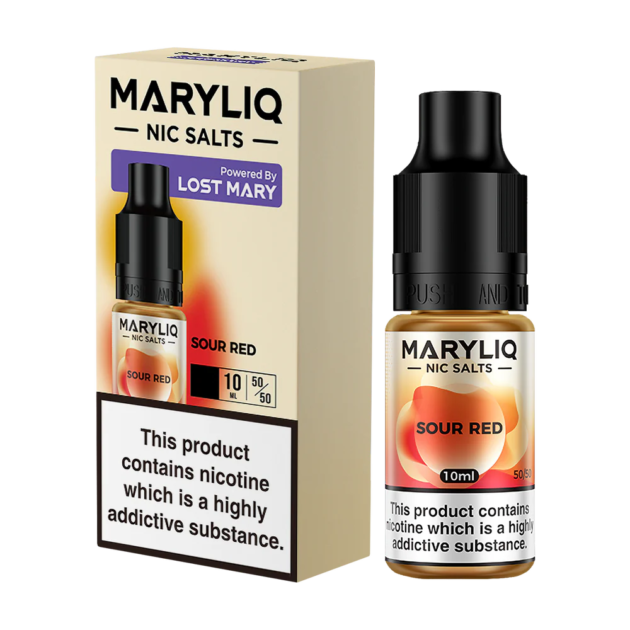 Sour Red Nic Salt 10ml | Lost Mary MARYLIQ | Trendy Vapes