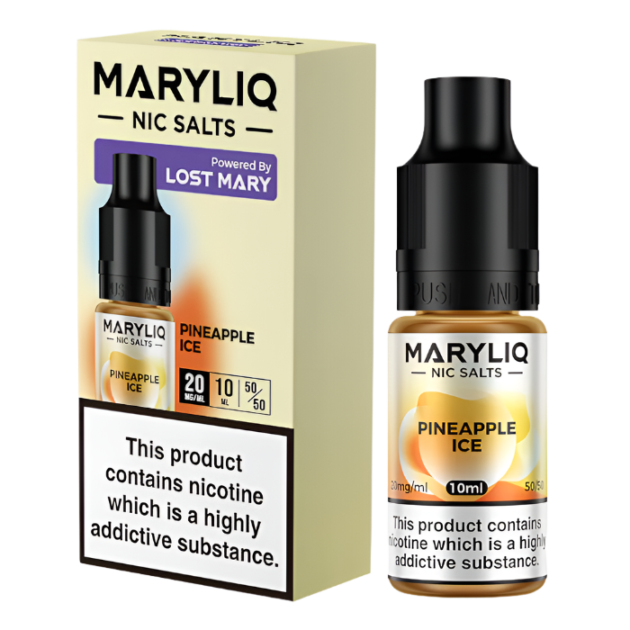 Pineapple Ice Nic Salt 10ml | Lost Mary MARYLIQ | Trendy Vapes