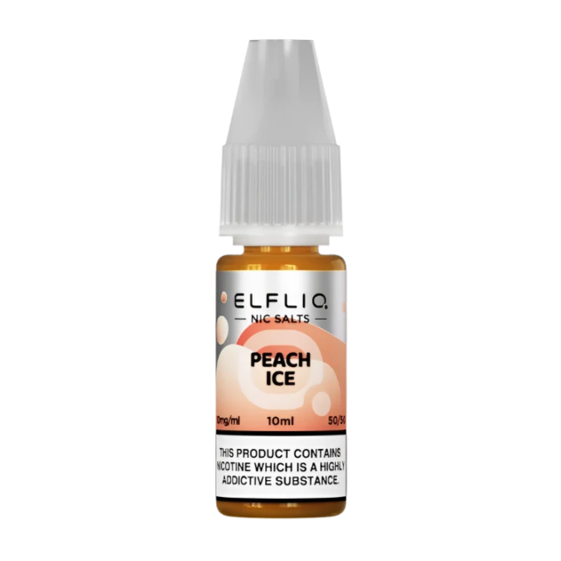 Peach Ice Nic Salt 10ml | Elfbar Elfliq | Trendy Vapes