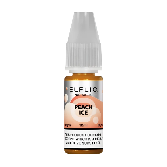 Peach Ice Nic Salt 10ml | Elfbar Elfliq | Trendy Vapes